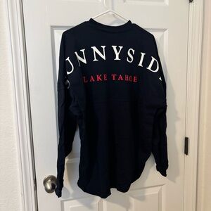 Sunnyside Lake Tahoe Women's Long Sleeve Tee - Navy